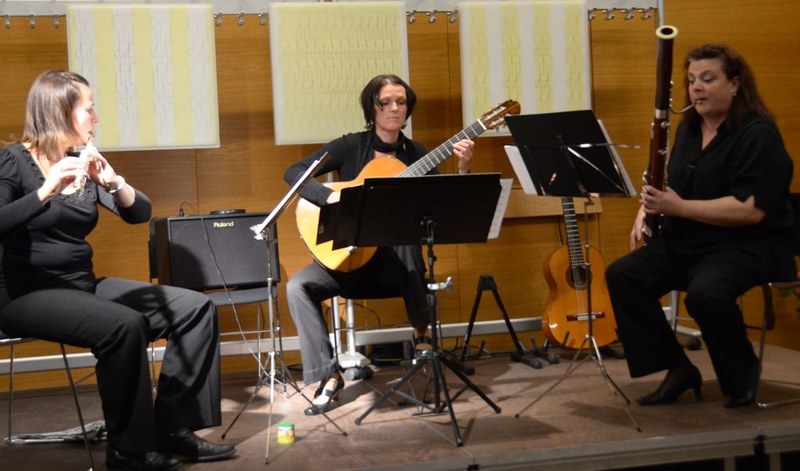 Anja Nowotny-Baldauf, Andrea Steger und Monika Köbanyai spielten humorvolle, idyllische und tänzerische Musik