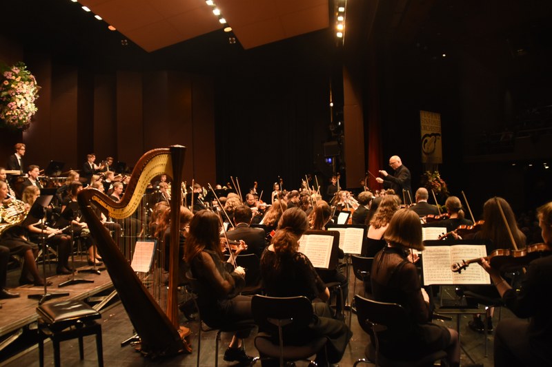 Das Jugendsinfonieorchester Dornbirn unter der Leitung von Ivo Warenitsch wartete beim diesjährigen Neujahrskonzert mit variantenreichen Tänzen auf. (Foto: Caroline Begle)