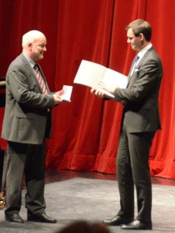 Peter Heiler wurde vom Landeshauptmann Markus Wallner mit dem Verdienstkreuz des Landes ausgezeichnet.