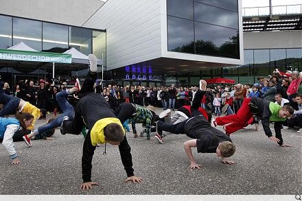 Bei der Performance mit dabei war die Streetdance-Gruppe der FRK Dance Academy Dornbirn