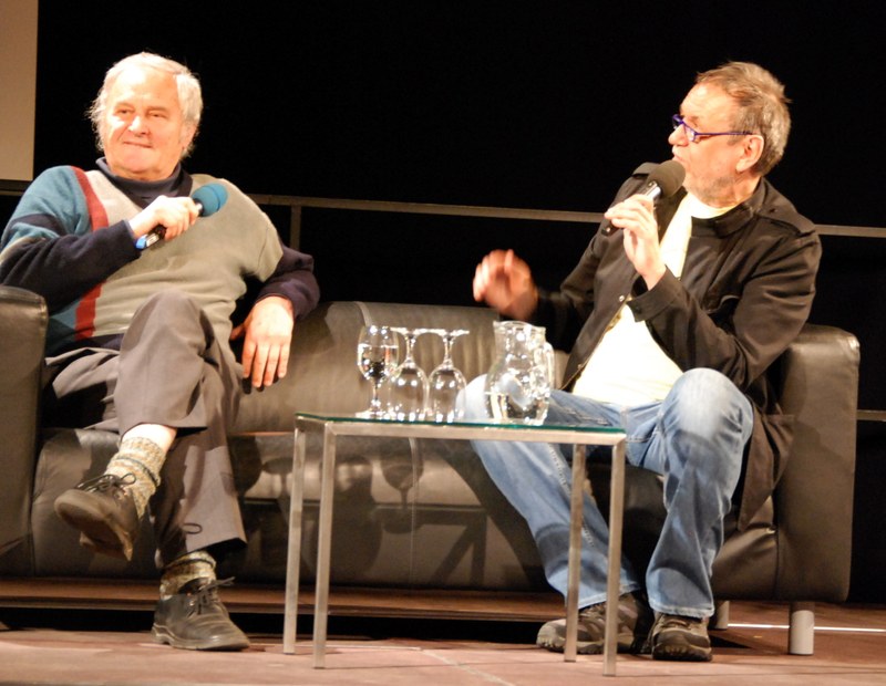 Gerold Amann und Ulrich Gabriel auf der Couch