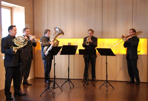 Das "Sonus Brass Ensemble" spielte Ausschnitte aus der neuen CD - vom Wienerlied über Nino Rota bis hin zu Peter Madsen