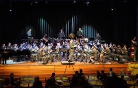 Die Militärmusik Vorarlberg musizierte unter der Leitung von Wolfram Öller im Wolfurter Cubus mit viel Einsatzbereitschaft und Energie geladen.