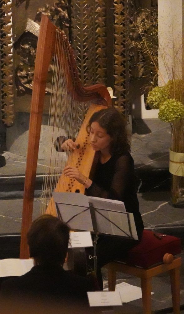 Die Werke von John Dowland musizierte Julia Scheier auf einem historischen Instrument.