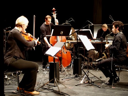 Das hervorragende Ensemble Phace eröffnete die 29. Ausgabe der "Bludenzer Tage zeitgemäßer Musik" in der Remise Bludenz. (Fotos: Fritz Jurmann)