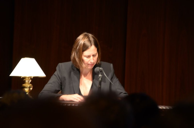 Kathrin Röggla beobachtete sehr genau, brachte ihre Gedanken präzise auf den Punkt.