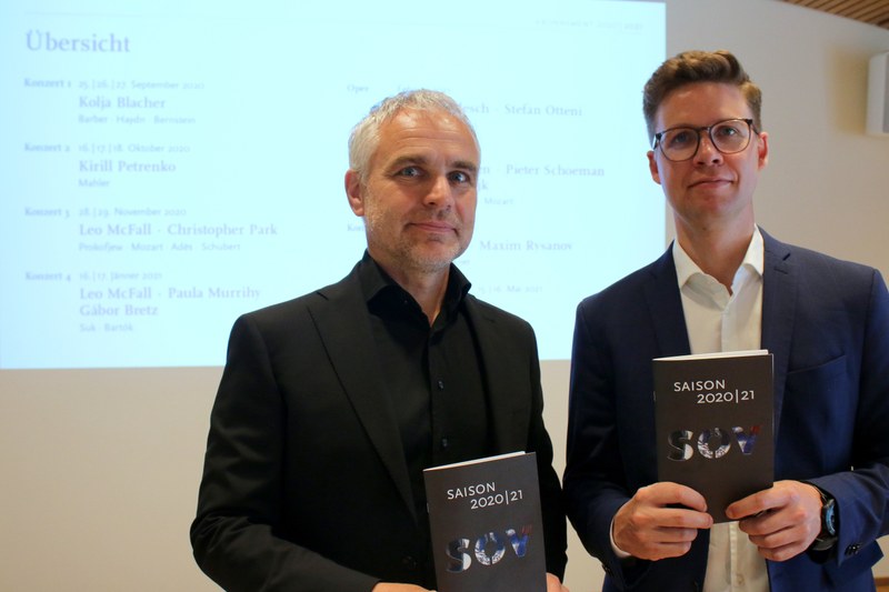 Präsident Manfred Schnetzer (li) und der neue Geschäftsführer Sebastian Hazod steuern das Projekt SOV gekonnt auch durch unsichere Corona-Zeiten. (Foto SOV/Stephan Militz)