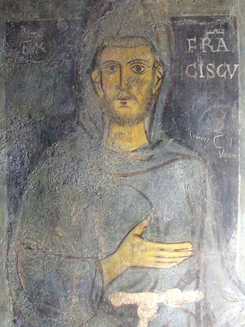 Franz von Assisi warf alles, was er besaß, auch die Kleider, seinem Vater vor die Füße und sich nackt wie ein Neugeborener dem Vater im Himmel in die Arme