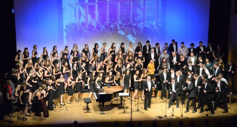 Ausgelassene Stimmung gemeinsam mit "pensionierten Voiclern".