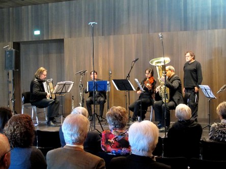 Mit dem Ensemble „Wahnsang“ gastierten vier Musiker der Innsbrucker Akademie St. Blasius in Vorarlberg.