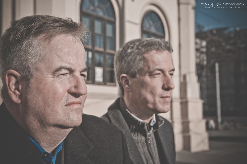 Markus Burger und Jan von Klewitz mit ihren "Spiritual Standards" im TAK