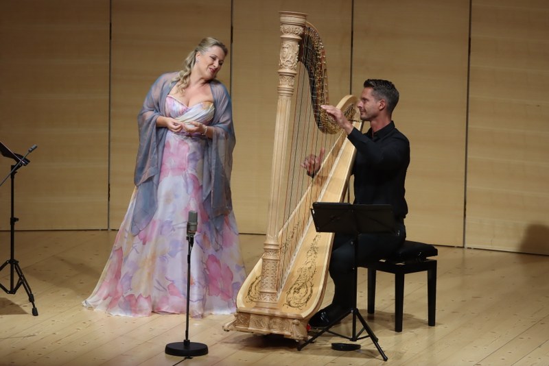 Sternstunde bei der Schubertiade Schwarzenberg: Diana Damrau, Sopran und Xavier de Maistre an der Harfe © Schubertiade Gmbh
