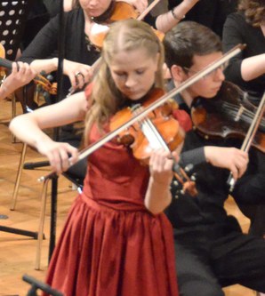 Martina Miedl interpretierte einen virtuosen Konzertsatz von Tschaikowski.