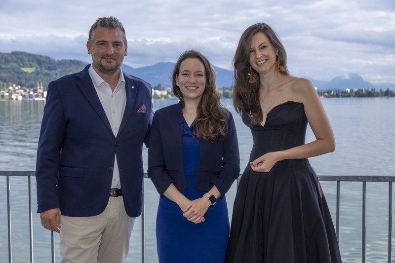 Landesdirektor Alexander Meier (Wiener Städtische), VN-Chefredakteurin Isabel Russ und Moderatorin Isabella Canaval (Foto: VN / Roland Paulitsch)