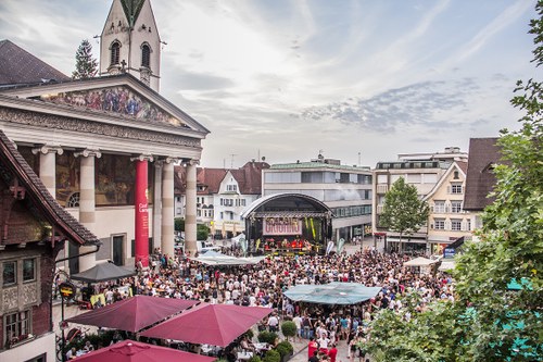 Der Dornbirner Marktplatz als wundervolle Kulisse für ein Open-Air-Festival