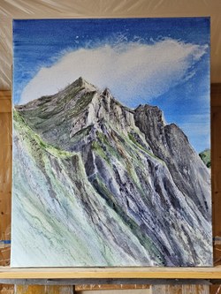 Roland Haas -  Madrisella, Acryl auf Leinwand (Foto: Karlheinz Pichler)