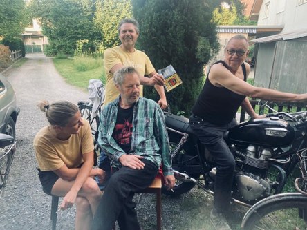 Das Team des neuesten Schundhefts: Yvonne Rüscher, Gerhard Klocker und Ulrich Gabriel