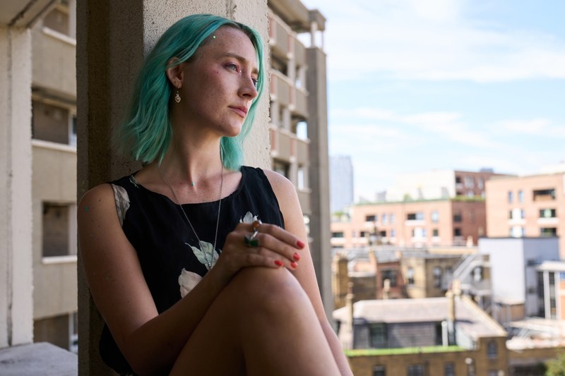 In Gedanken schon auf ihrer schottischen Heimatinsel: Saoirse Ronan in „The Outrun". (Foto: Natalie Seery)