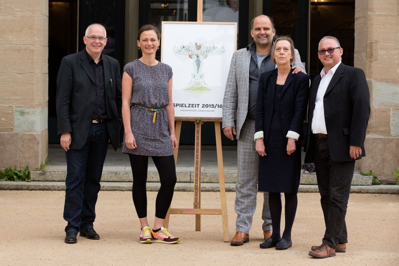 Dirk Olaf Hanke, Nina Fritsch, Alexander Kubelka, Dorothée Bauerle-Willert, Werner Döring (v.l.n.r.)