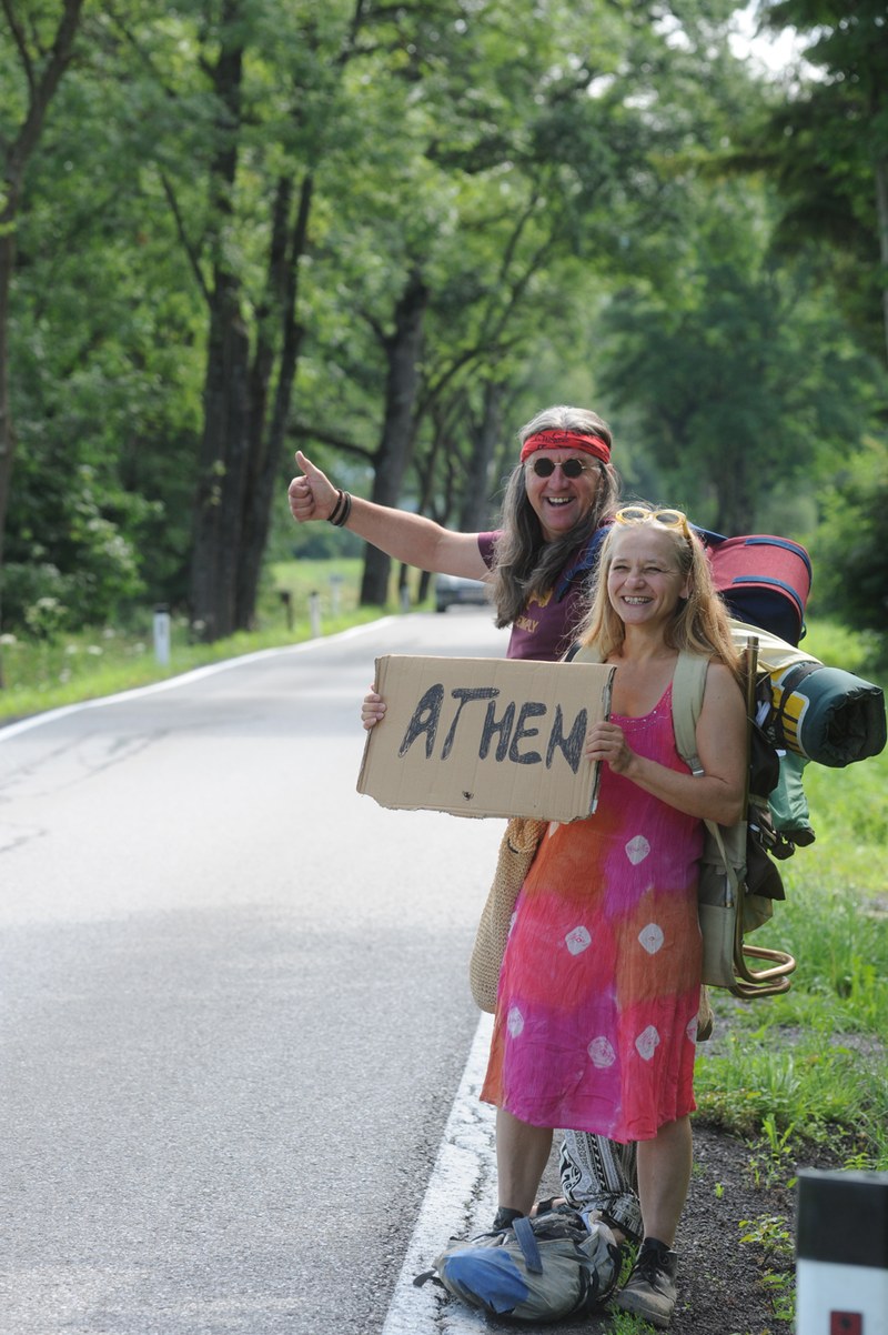 "On the road again" mit Elke Riedmann und Kassian Heide.