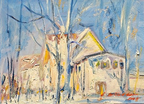 Gerhard Winkler: Winter in Rhombergs Fabrik, Öl auf Leinwand, 2005 (alle Fotos: Kapi)