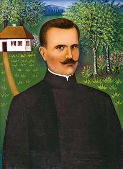 Yakylyna Yarmolenko (1918–1970er Jahre), Porträt von Luzenko, 1930er-Jahre, Öl auf Leinwand, 71 x 51,5 cm (Rodovid Gallery Collection, Kyiv)