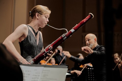 Setzt die Feldkircher Fagotttradition fort: Lena Marxer aus Liechtenstein (Foto: Victor Marin)